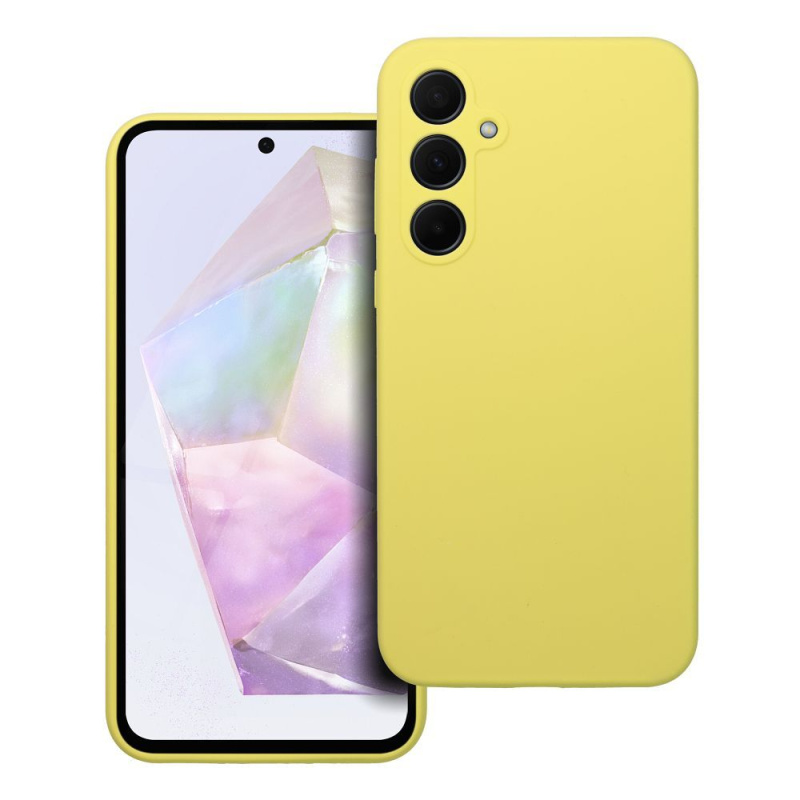 OEM Pouzdro SILICONE 2mm SAMSUNG Galaxy A35 5G žluté