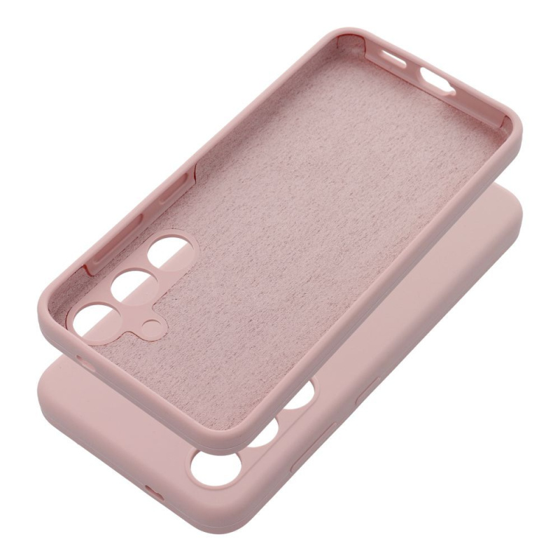 OEM Pouzdro SILICONE 2mm SAMSUNG Galaxy S24 pudrově růžové
