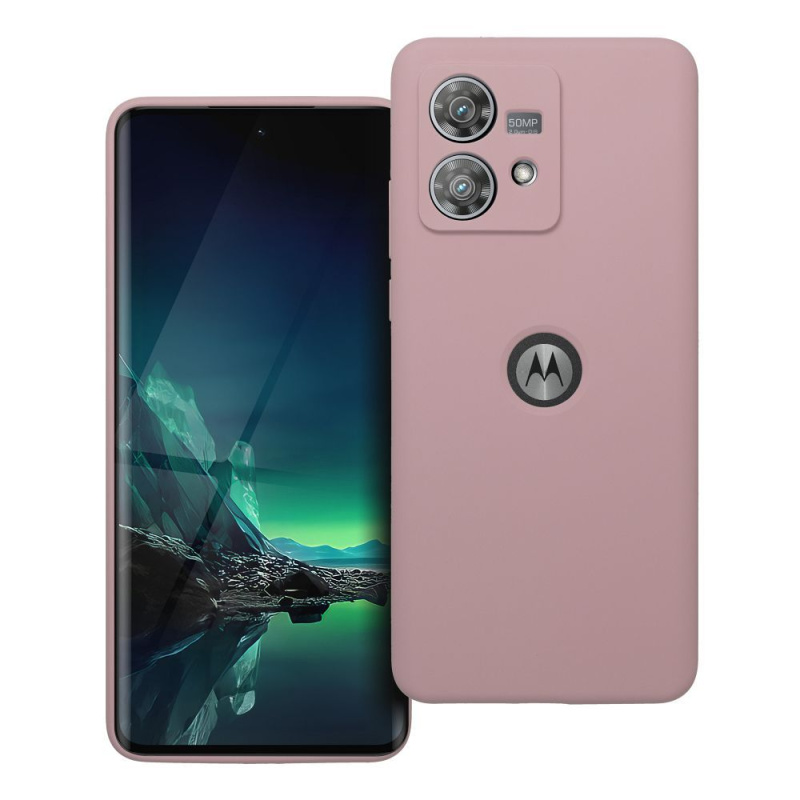 OEM Pouzdro SILICONE 2mm MOTOROLA EDGE 40 Neo pudrově růžové
