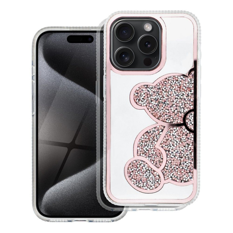 OEM Pouzdro TEDDY BEAR APPLE IPHONE 11 růžové