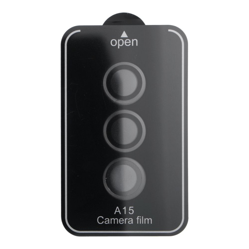 OEM Sklo fotoaparátu PROTECTOR 9H + aplikator SAMSUNG Galaxy A15 černé