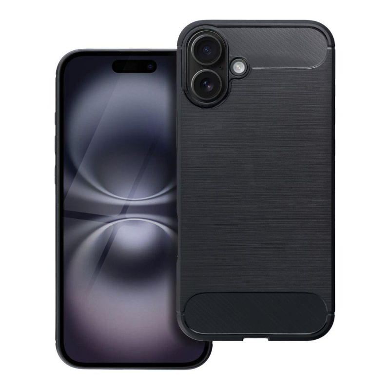 OEM Pouzdro CARBON APPLE IPHONE 16 Plus černé