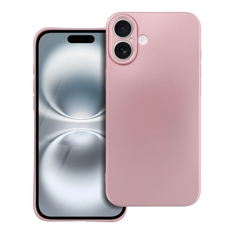 OEM Pouzdro METALLIC APPLE IPHONE 16 PLUS růžové