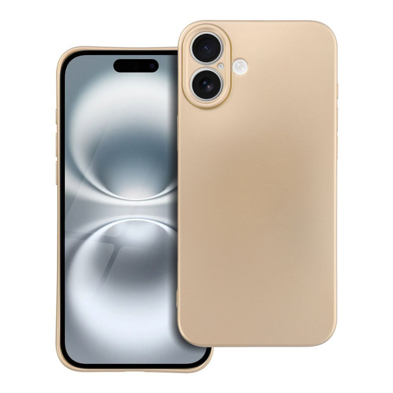 OEM Pouzdro METALLIC APPLE IPHONE 16 PLUS zlaté