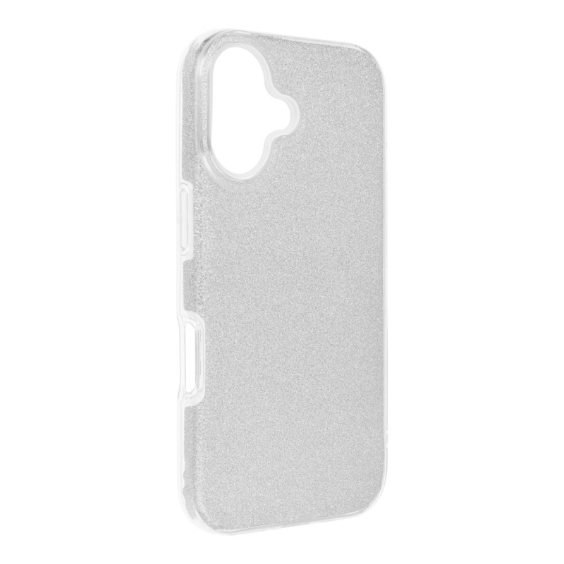 OEM Pouzdro Forcell SHINING APPLE IPHONE 16 stříbrné