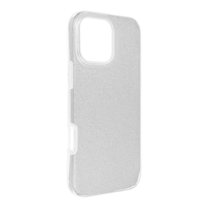 OEM Pouzdro Forcell SHINING APPLE IPHONE 16 PRO MAX stříbrné