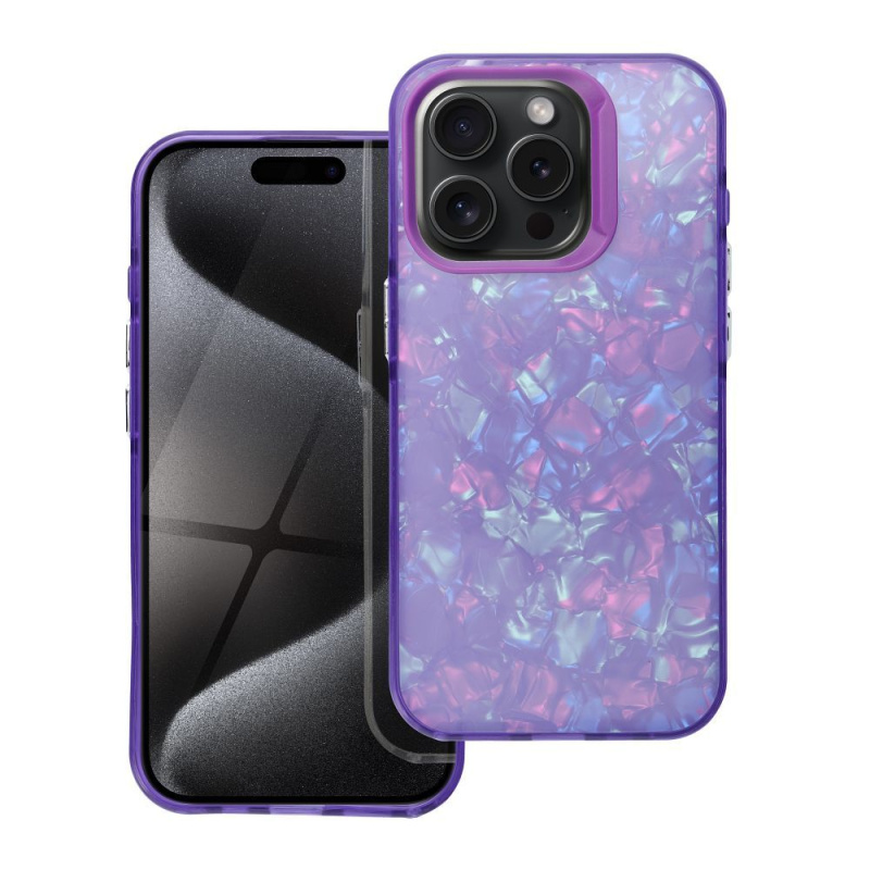OEM Pouzdro TUTTI FRUTTI APPLE IPHONE 16 PRO fialové