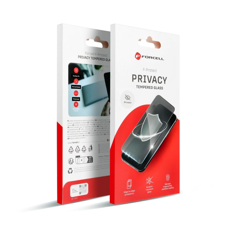 Ochranné sklo iPhone SE 2020/ SE 2022 Forcell Privacy Glass