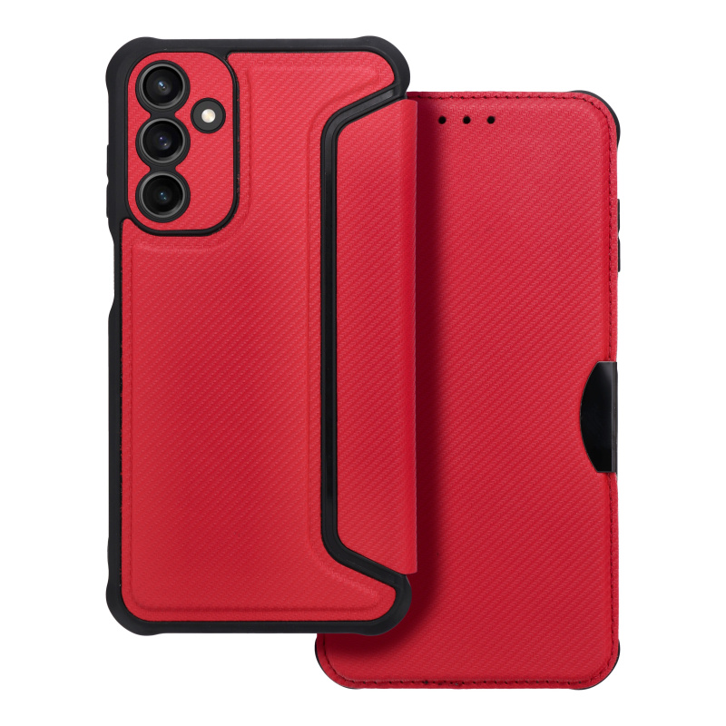 OEM Pouzdro RAZOR Book SAMSUNG Galaxy A15 4G / A15 5G červené