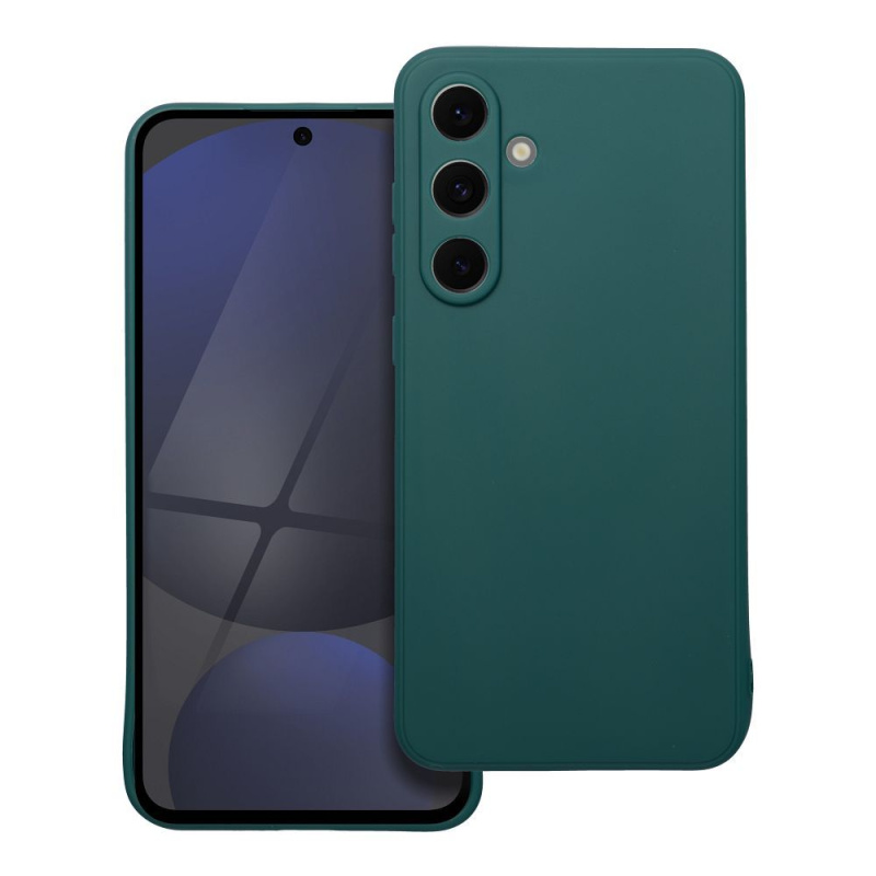 OEM Pouzdro MATT Case SAMSUNG Galaxy S24 FE tmavě zelené