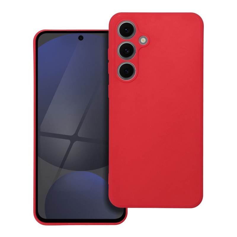 OEM Pouzdro Forcell SOFT SAMSUNG Galaxy S24 FE červené
