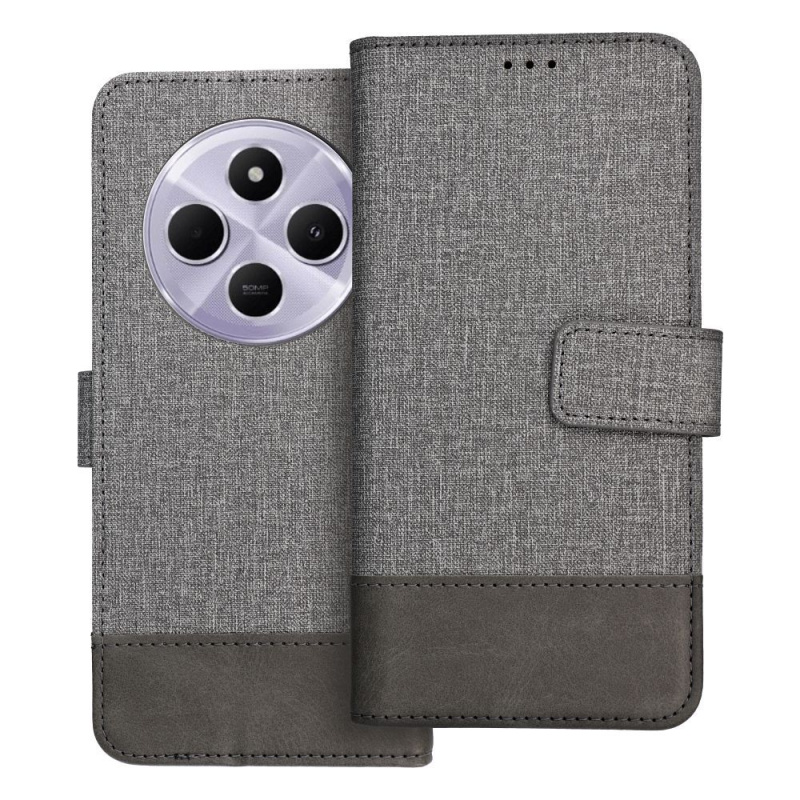 OEM Pouzdro GOMMA Book XIAOMI Redmi 14C šedé