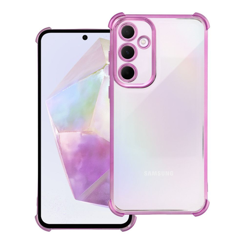 OEM Pouzdro ANTISHOCK ELECTRO SAMSUNG Galaxy A35 růžové