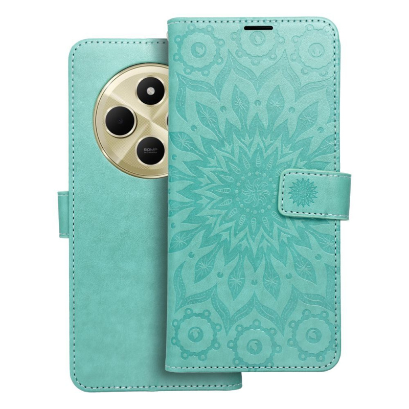 OEM Pouzdro MEZZO Book XIAOMI Redmi 14C mandala zelené
