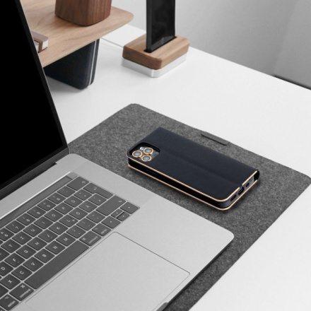 OEM Pouzdro LUNA Book Gold XIAOMI Redmi 14C černé