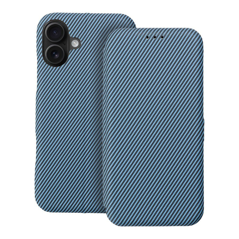 OEM Pouzdro FOLIO Side Magnet APPLE IPHONE 16 PLUS modré