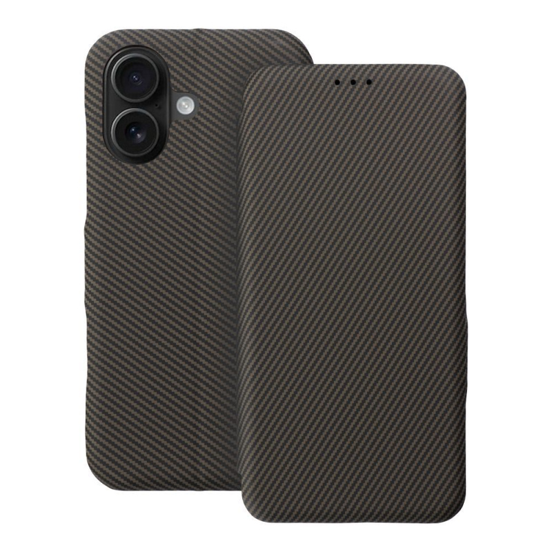 OEM Pouzdro FOLIO Side Magnet APPLE IPHONE 16 hnědé