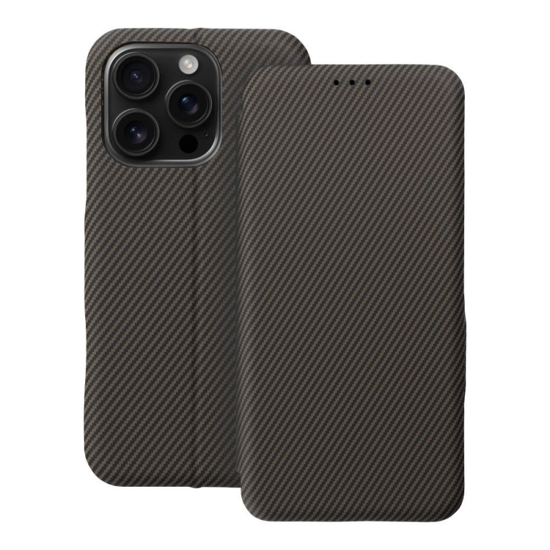 OEM Pouzdro FOLIO Side Magnet APPLE IPHONE 16 PRO hnědé