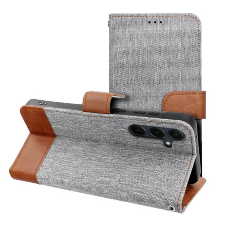 OEM Pouzdro JEANS Book SAMSUNG Galaxy A36 5G šedé