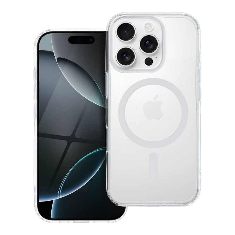 OEM Pouzdro Drop Glue Colorful Ring Mag Cover MagSafe SAMSUNG Galaxy S25 bílé