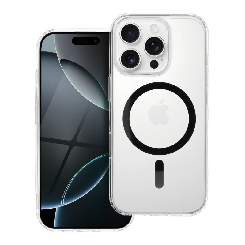 OEM Pouzdro Drop Glue Colorful Ring Mag Cover MagSafe APPLE IPHONE 13 PRO černé