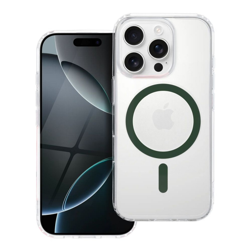 OEM Pouzdro Drop Glue Colorful MagSafe APPLE IPHONE 16 PRO MAX tmavě zelené