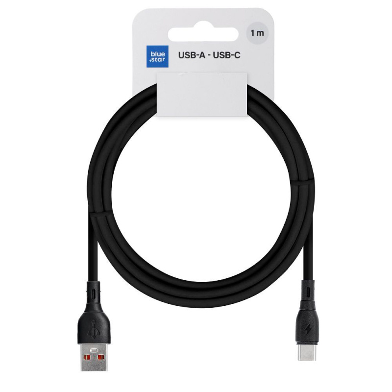 Nabíjecí kabel USB-A → USB-C Blue Star ECO 1 m (3A) – černý, pro Android