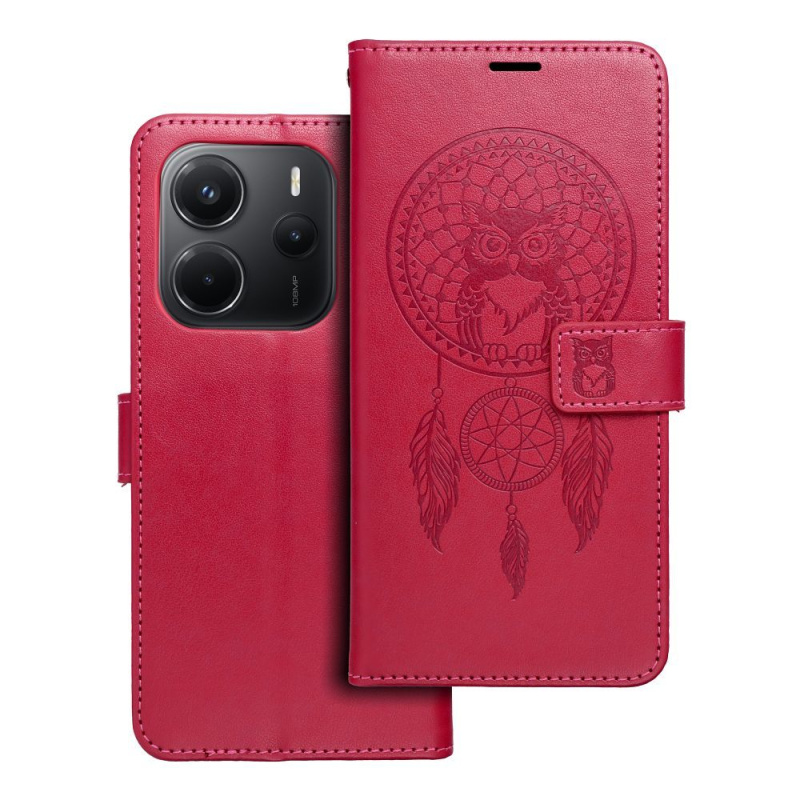 OEM Pouzdro MEZZO Book XIAOMI Redmi Note 14 5G lapač snů purpurové