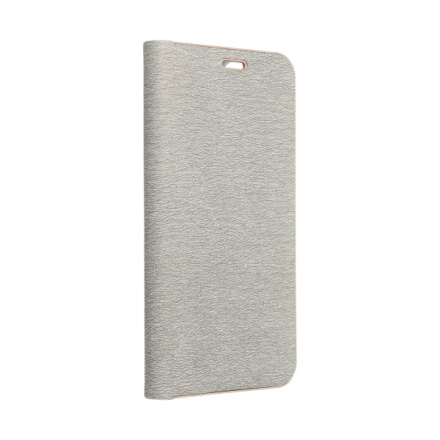OEM Pouzdro LUNA Book Gold XIAOMI Redmi NOTE 14 5G stříbrné
