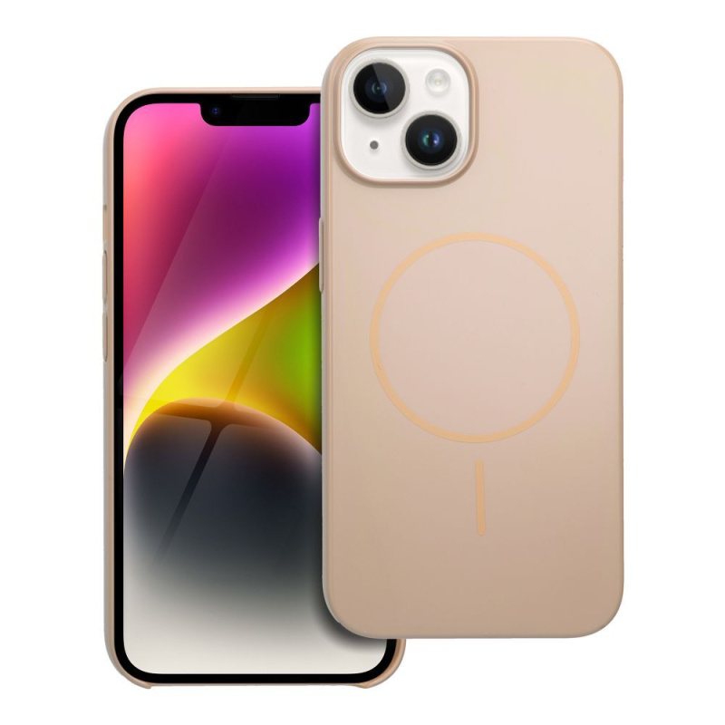 OEM Glossy Mag Cover MagSafe APPLE IPHONE 13 / 14 pouštní žlutá