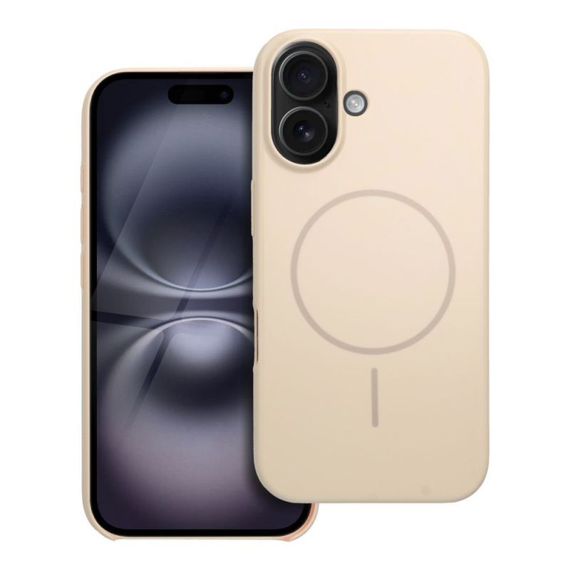 OEM Glossy Mag Cover MagSafe APPLE IPHONE 16 bílé