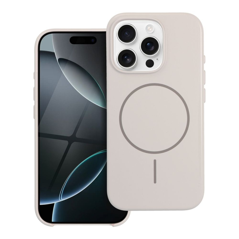 OEM Glossy Mag Cover MagSafe APPLE IPHONE 15 PRO bílé