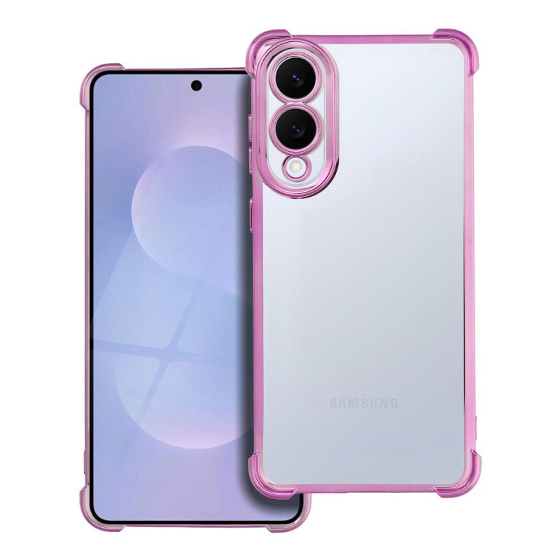 OEM Pouzdro ANTISHOCK ELECTRO SAMSUNG Galaxy S25 Edge růžové