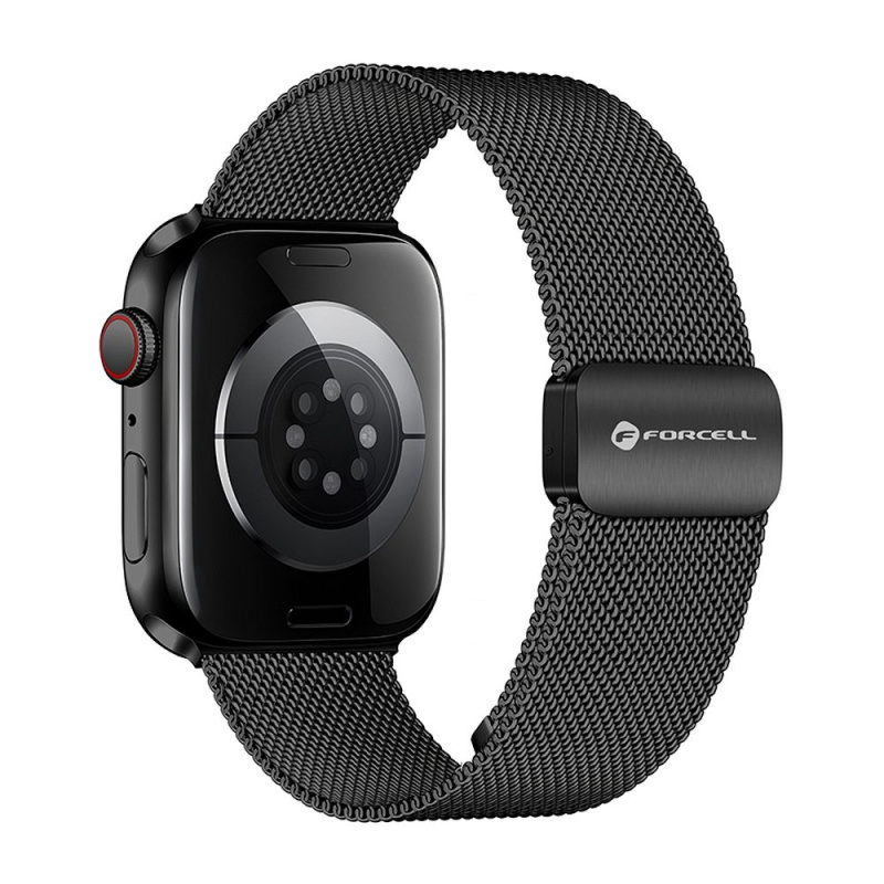 Řemínek Apple Watch Forcell F-Design FA14 magnetická ocel 38 / 40 / 41 mm černý