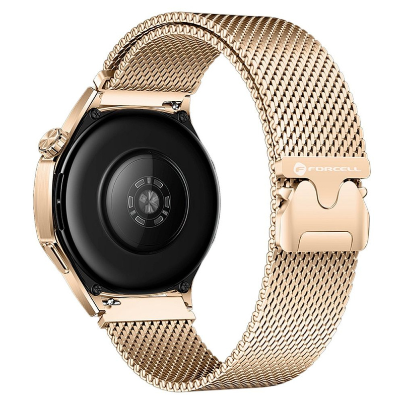 Řemínek Samsung Galaxy Watch Forcell F-Design FS10 magnetická ocel 22 mm zlatý