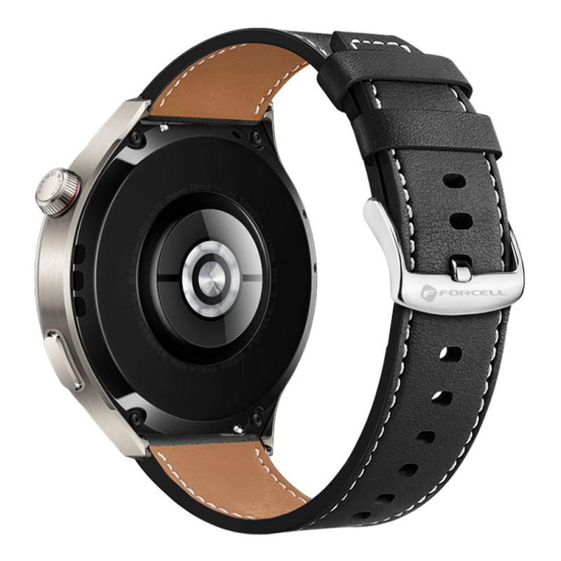 Řemínek Samsung Galaxy Watch Forcell F-Design FS21 eko kůže 22 mm černý