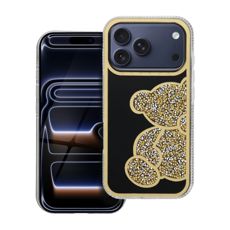 OEM Pouzdro TEDDY BEAR IPHONE 17 Pro zlaté