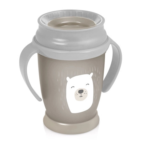 LOVI Hrníček  360˚ JUNIOR 250ml s úchyty BUDDY BEAR