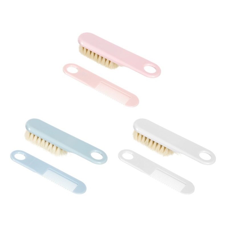 CANPOL BABIES Hřeben a kartáč přírodní měkký