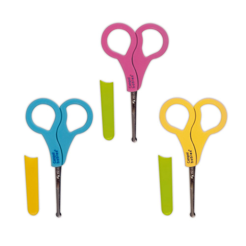 CANPOL BABIES Nůžky s kulatou špičkou a krytem