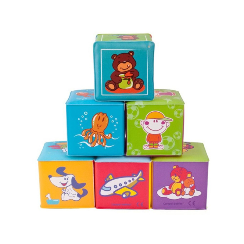 Canpol babies Měkké kostky, 6ks