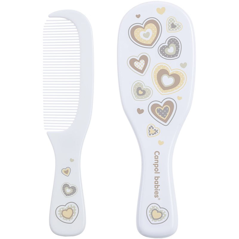 Canpol babies Newborn Baby sada na vlasy Beige