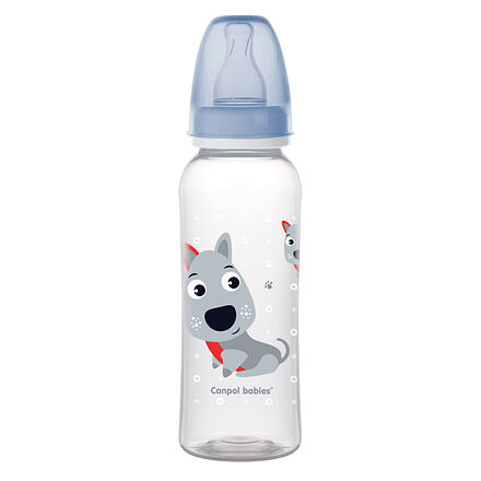 CANPOL BABIES Láhev s potiskem HAPPY ANIMALS 250 ml 