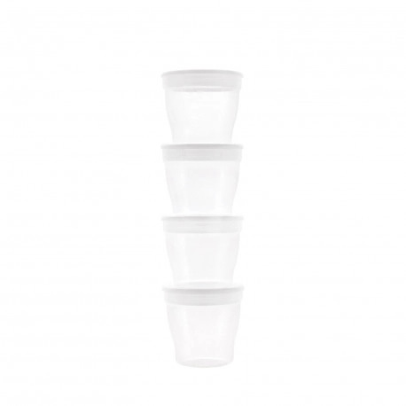 Canpol babies zásobníky na uchovávání pokrmů s víčkem 4 ks, 180 ml