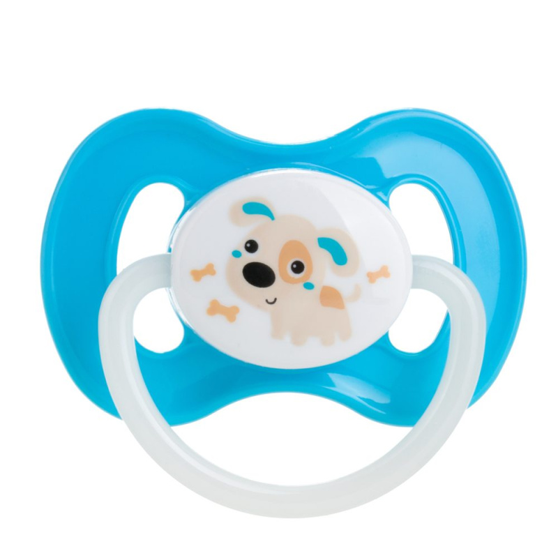 Kaučukový dudlík třešinka CANPOL BABIES BUNNY & COMPANY 6–18 m modrý