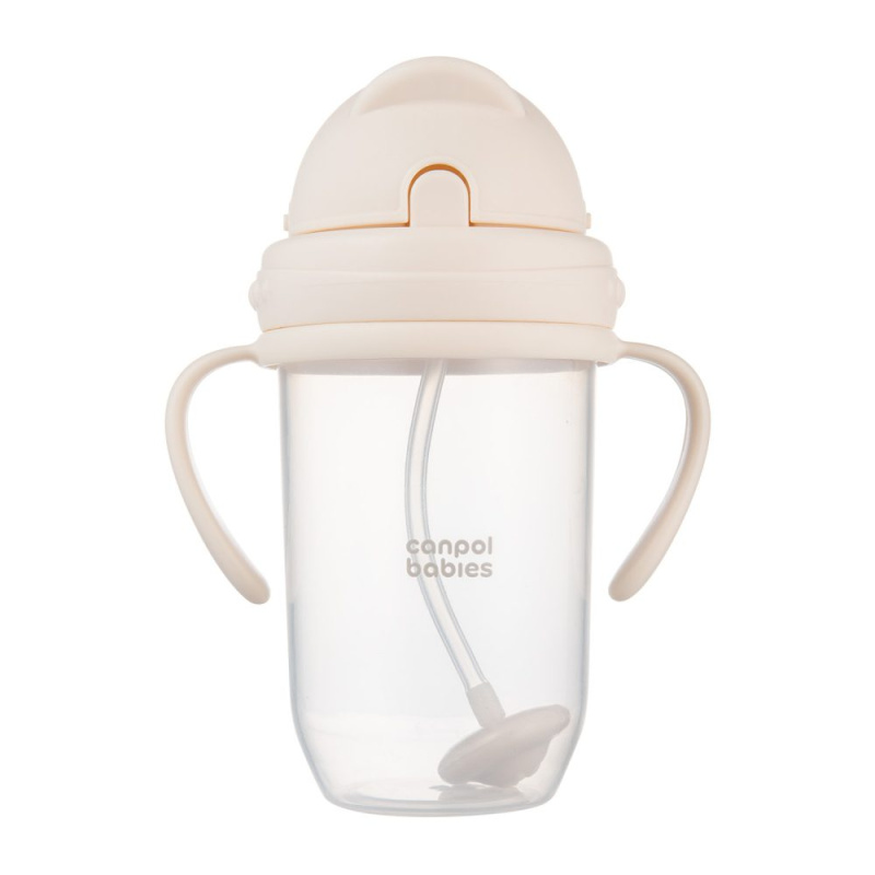 Canpol babies Cup hrnek se závažím Nude 6m+ 270 ml