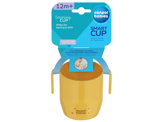 Canpol babies Smart tréninkový hrneček žlutý 180 ml