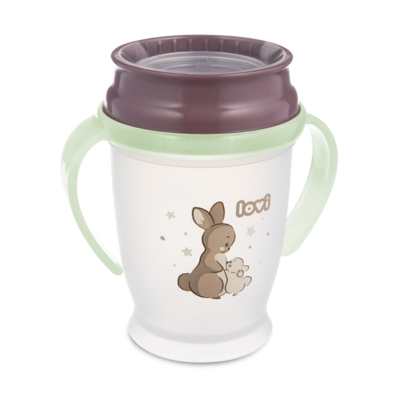 LOVI NIGHT&DAY Cup 360° hrnek Rabbit 250 ml
