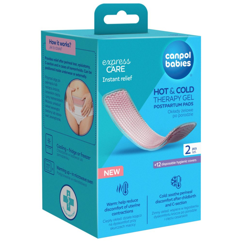 CANPOL BABIES Hot&Cold poporodní gelové vložky 2 kusy