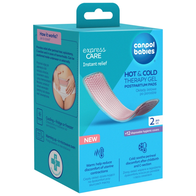 CANPOL BABIES Hot&Cold poporodní gelové vložky 2 kusy
